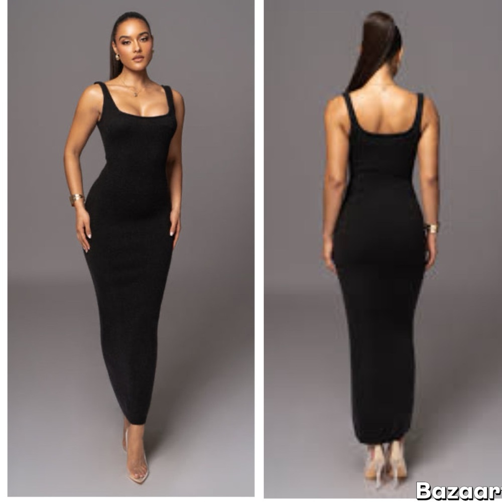 JLuxLabel Black Knit Maxi Dress